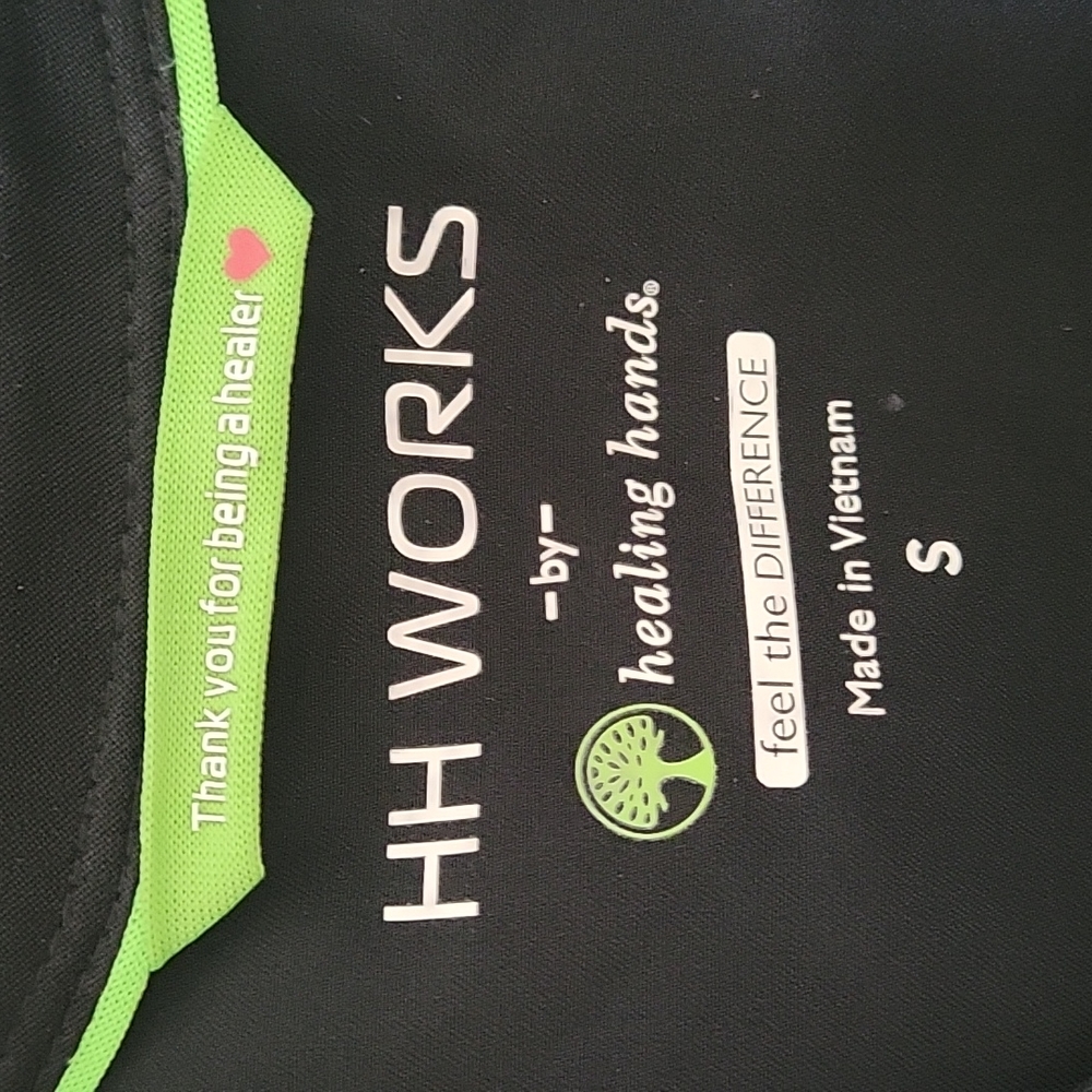 Hh Works By Healing Hands Snap Up Scrub Top Gem